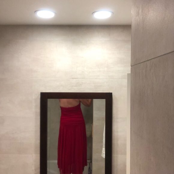 Trixxi 3 💞 Fashions Red Evening Wear Fits Med 34-36 Bust Hi-low Maxi Length - Picture 12 of 16